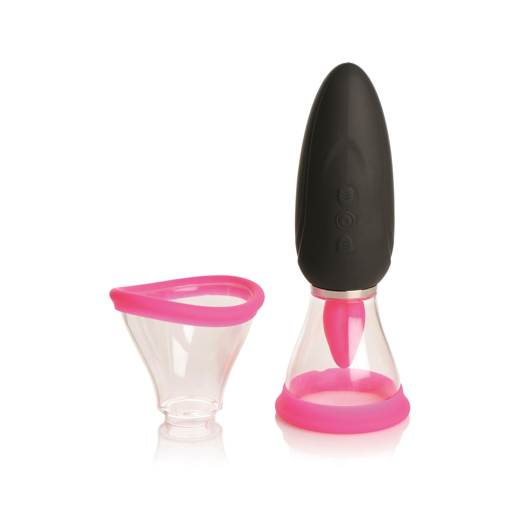 Shegasm Lickgasm Mini Pussy Pump - Product Shot With Both Cup Sizes #1