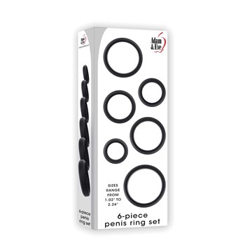 6-Piece Penis Ring Set box packaging