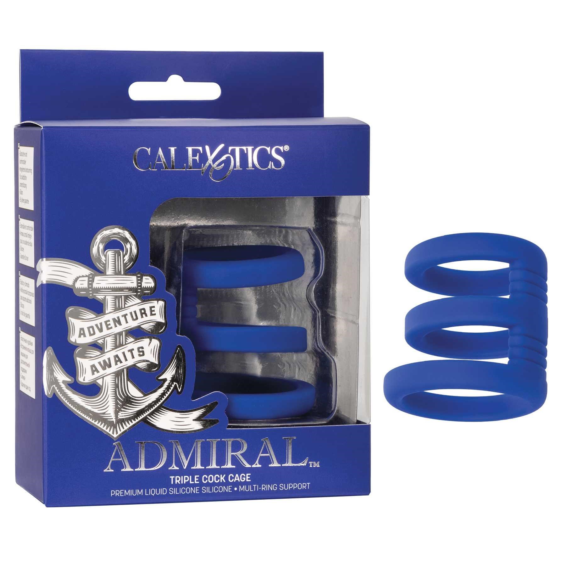 Admiral Triple Cock Cage with box packaging