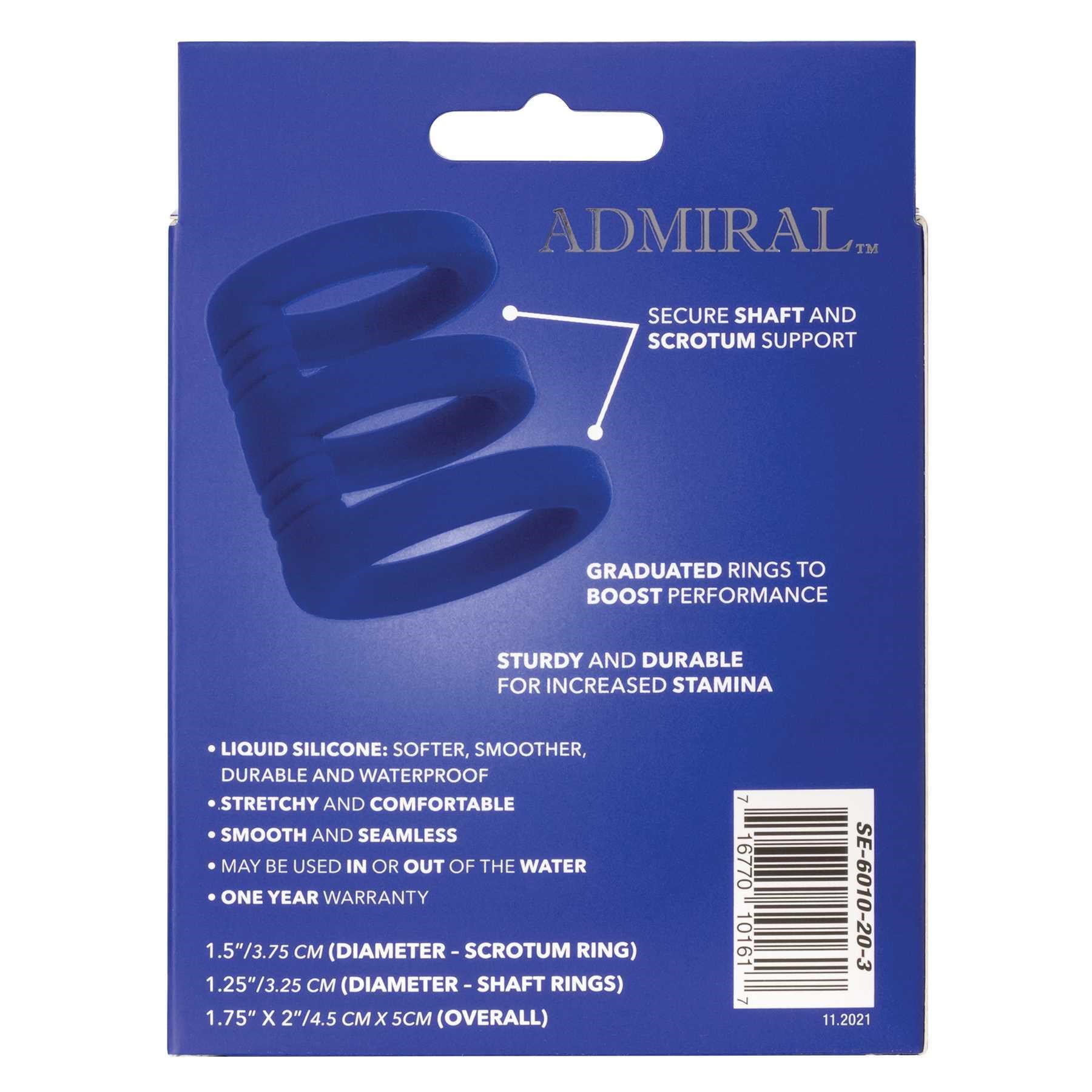 Admiral Triple Cock Cage rear box packaging