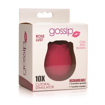 Gossip Come Into Bloom Rose Clitoral Stimulator - Packaging Shot - Burgundy