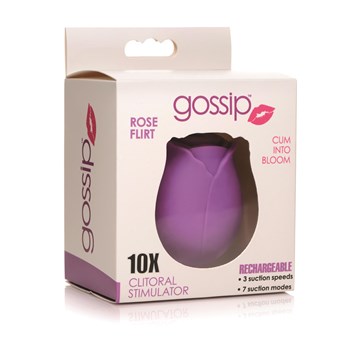 Gossip Come Into Bloom Rose Clitoral Stimulator - Packaging Shot - Purple