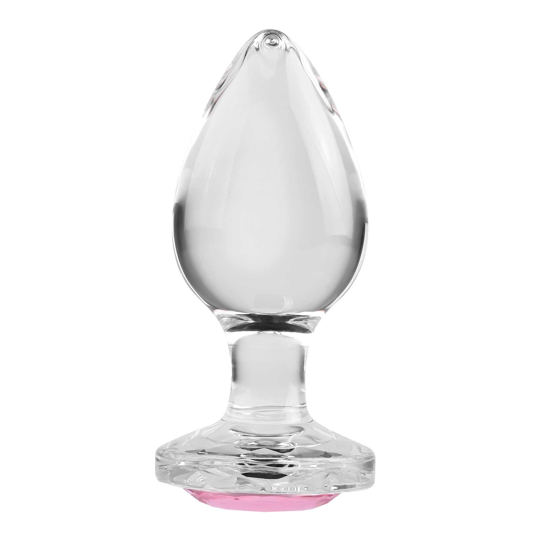pink gem glass plug image 1