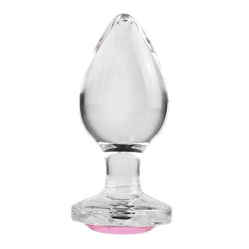 pink gem glass plug image 1