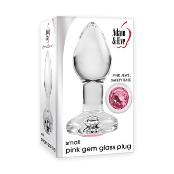 pink gem glass plug box packaging medium