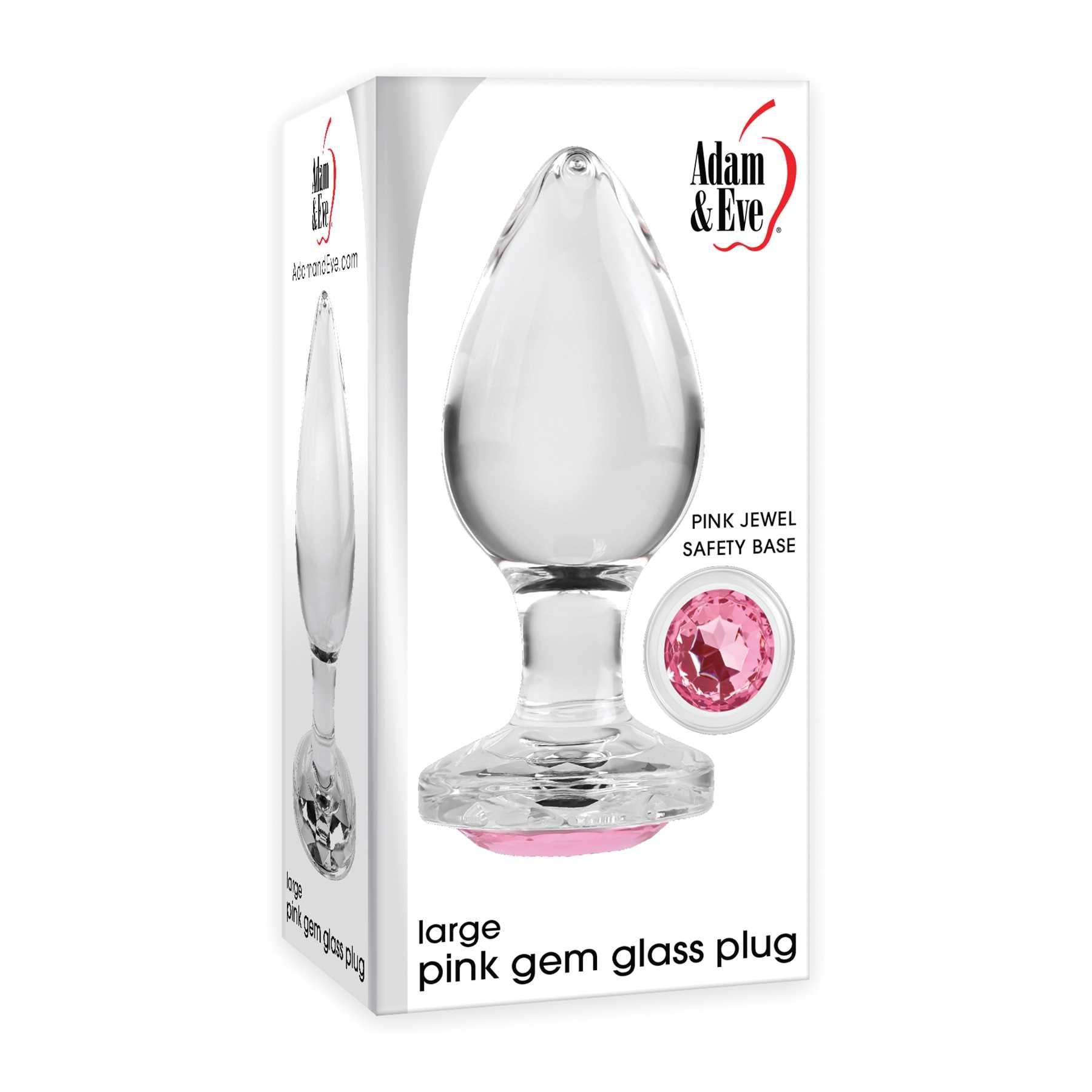 pink gem glass plug box packaging large
