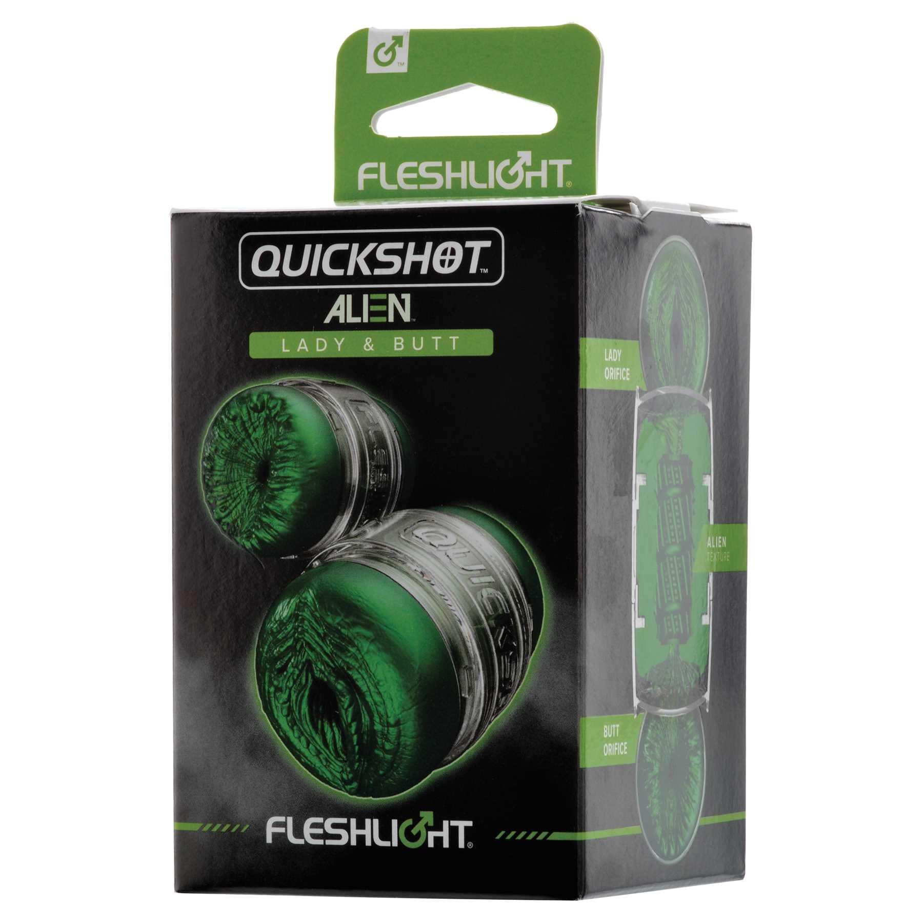 fleshlight quickshot alien lady & butt box packaging
