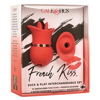French Kiss Suck & Play Interchangeable Clitoral Set - Packaging Shot