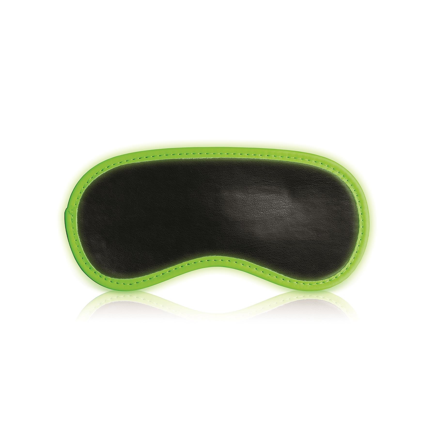 Ouch! Glow In The Dark Bondage Kit - Blindfold