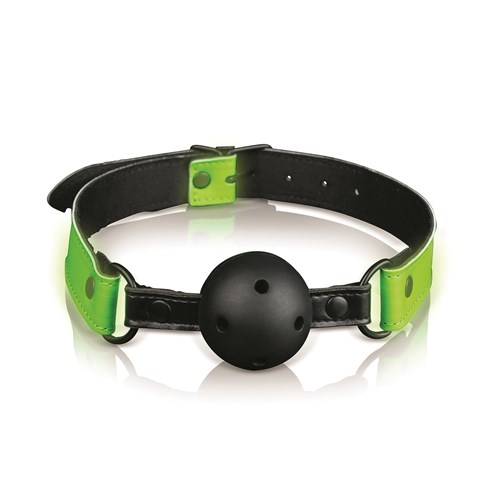 Ouch! Glow In The Dark Bondage Kit - Ball Gag