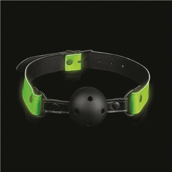 Ouch! Glow In The Dark Bondage Kit - Ball Gag in the Dark