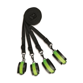 Ouch! Glow In The Dark Bed Bindings Restraint Kit - Product Shot