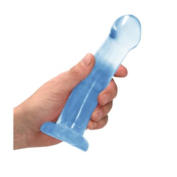 RealRock Non Realistic Dildo With Suction Cup - Hand Shot to Show Size