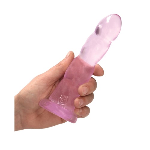 RealRock 7 Inch Suction Cup Dildo - Hand Shot to Show Size