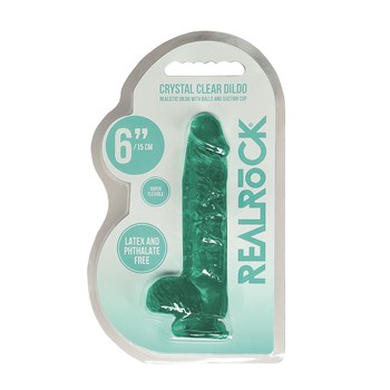 Realrock Realistic Dildo With Balls - 6 Inch - Packaging Shot