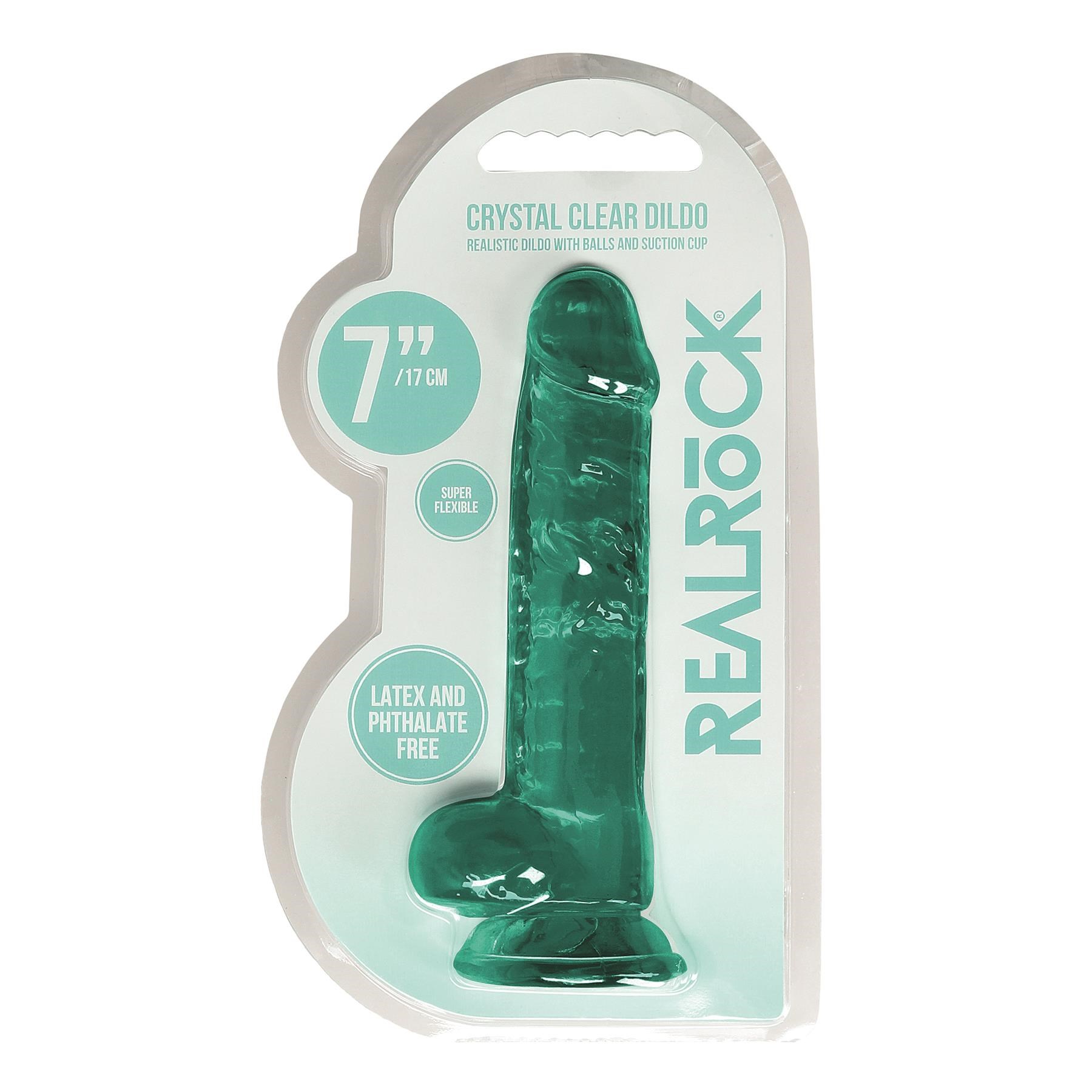 Realrock Realistic Dildo With Balls - 7 Inch - Packaging Shot