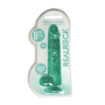 Realrock Realistic Dildo With Balls - 8 Inch - Packaging Shot