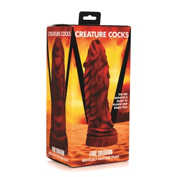 CreatureCocks Fire Dragon Dildo - Packaging Shot