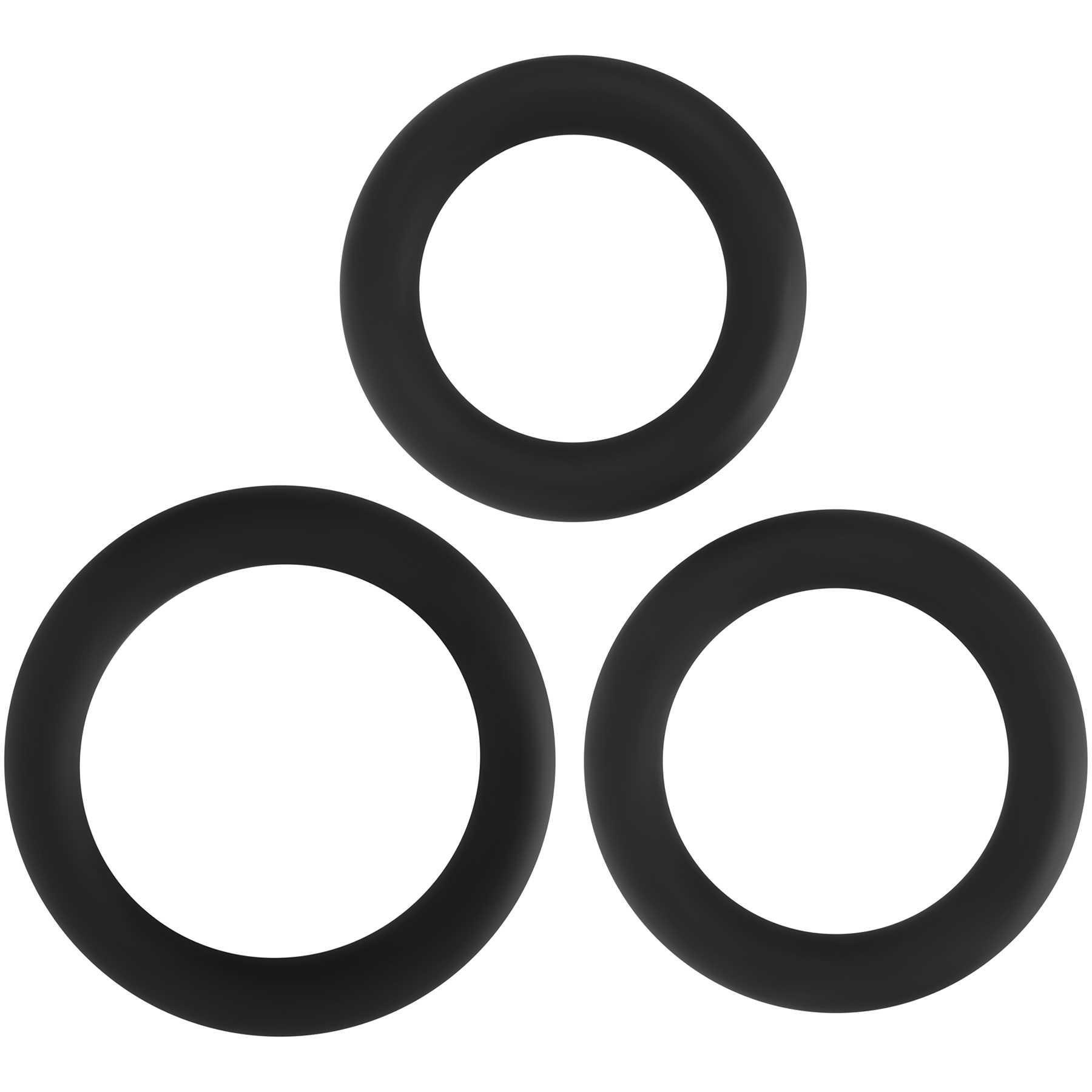silicone penis ring set 3 rings