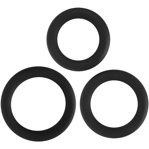 silicone penis ring set 3 rings