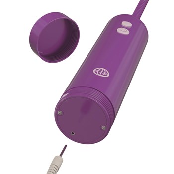 Fantasy For Her Rechargeable Pussy Pump Kit - Showing Where Charging Cable is Placed