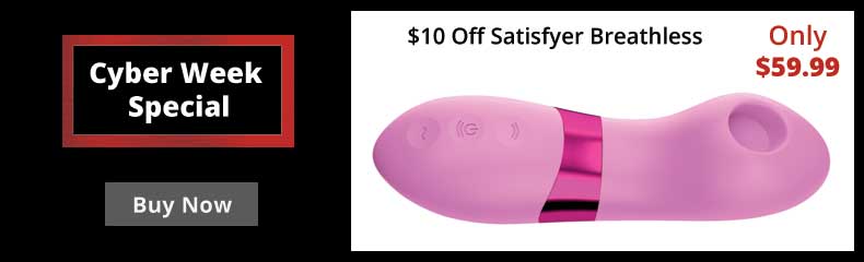 Save $10 Off A Satisfyer Breathless By Adam And Eve! Cyber Week Special!