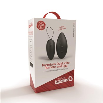Screaming O Premium Rechargeable Dual Vibe Remote and Egg - box