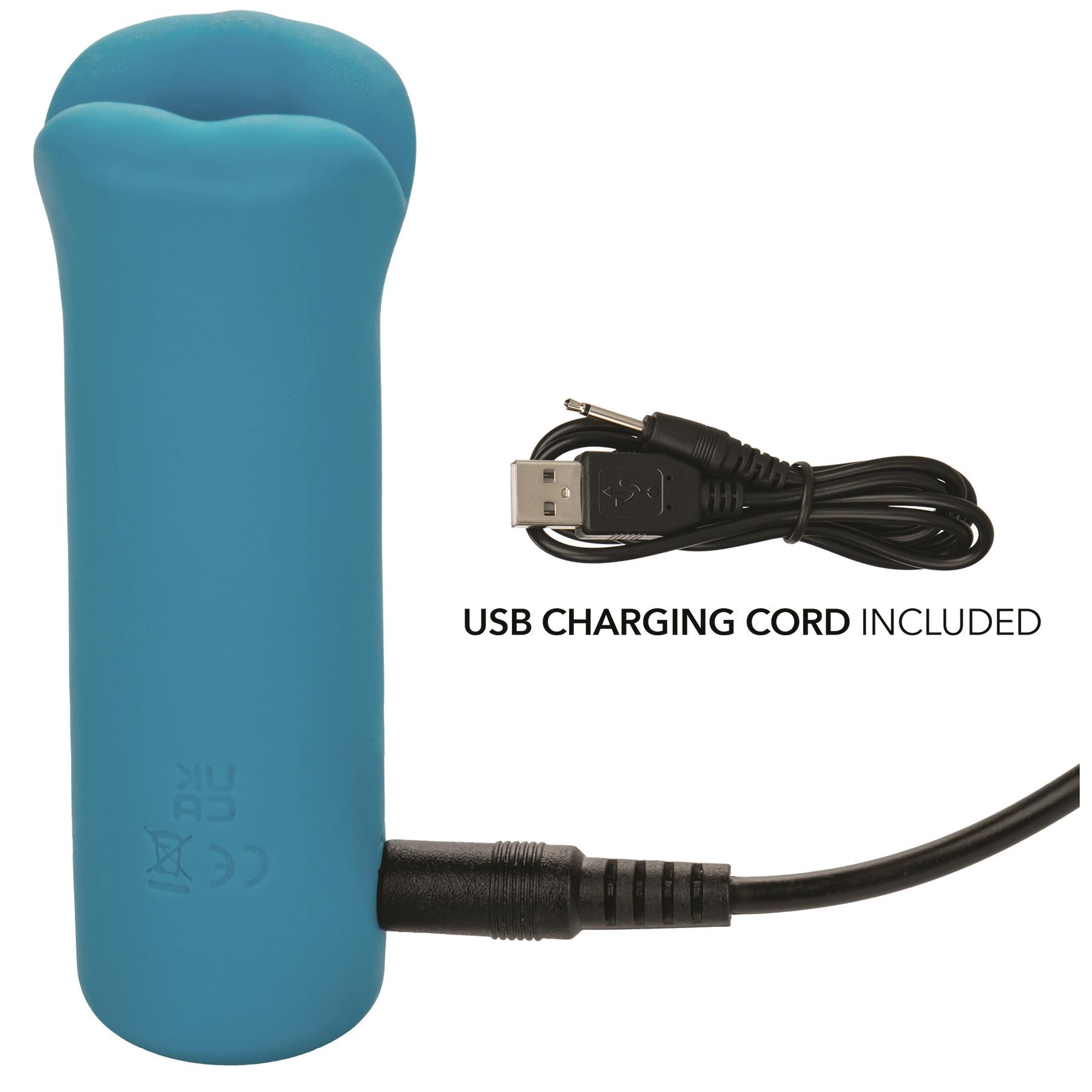 Kyst Lips Clitoral Massager - Showing Where Charging Cable is Placed