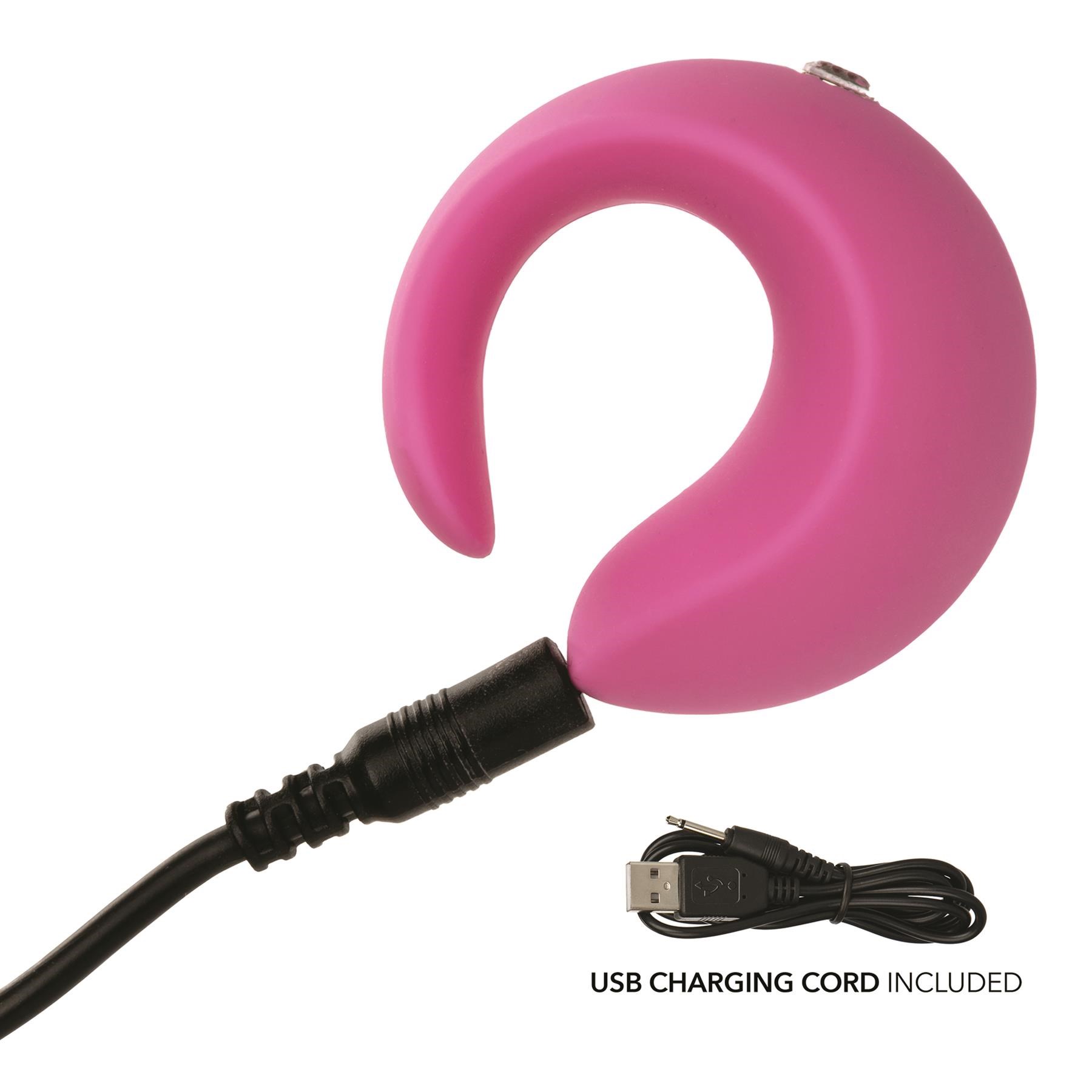 Luvmor "O"s Finger Vibrator - Product Shot Showing Where Charging Cable is Placed