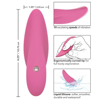 Luvmor Foreplay Finger Vibrator - Dimensions and Instructions