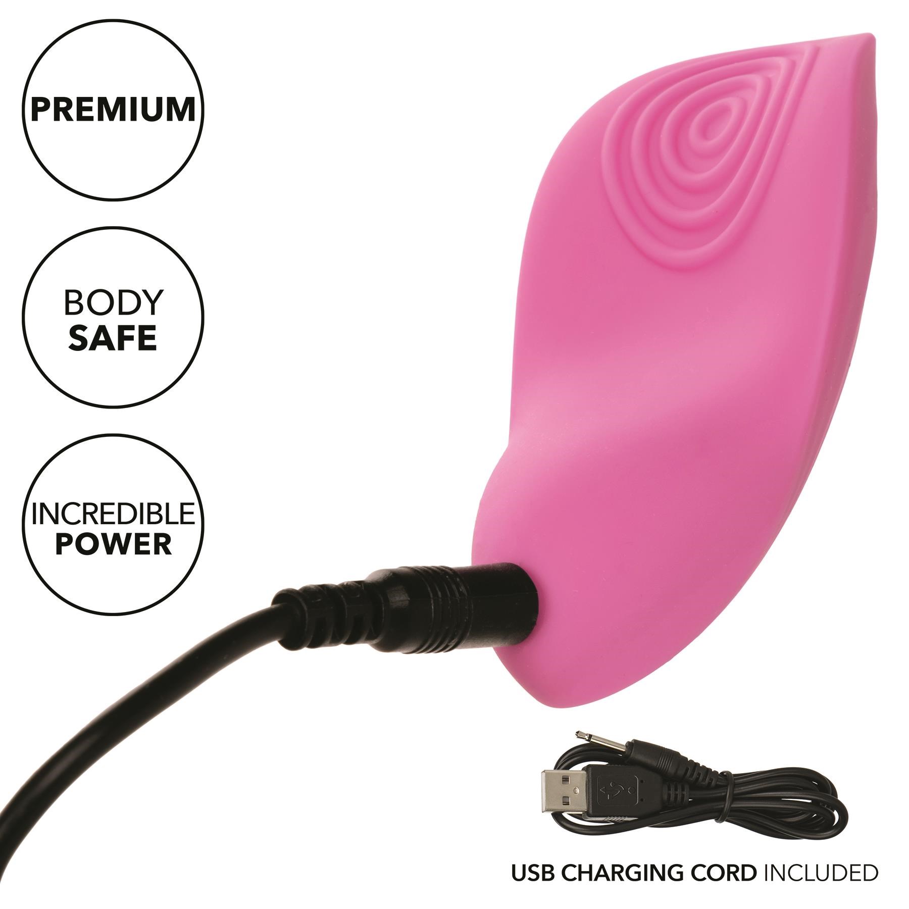 Luvmor Teases Rechargeable Massager - Showing Where Charging Cable is Placed