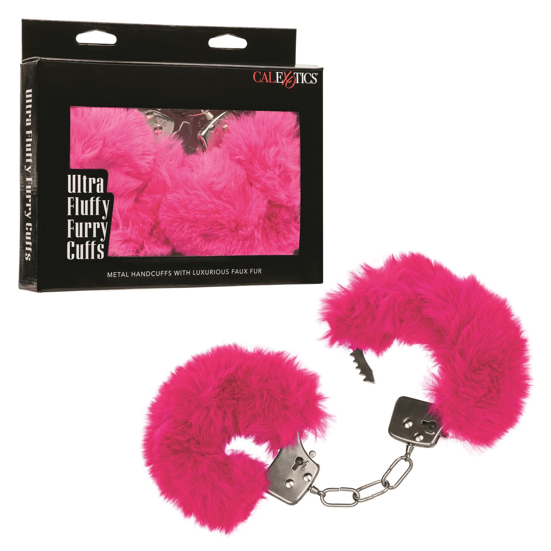 Ultra Furry Cuffs - Product and Packaging - Pink