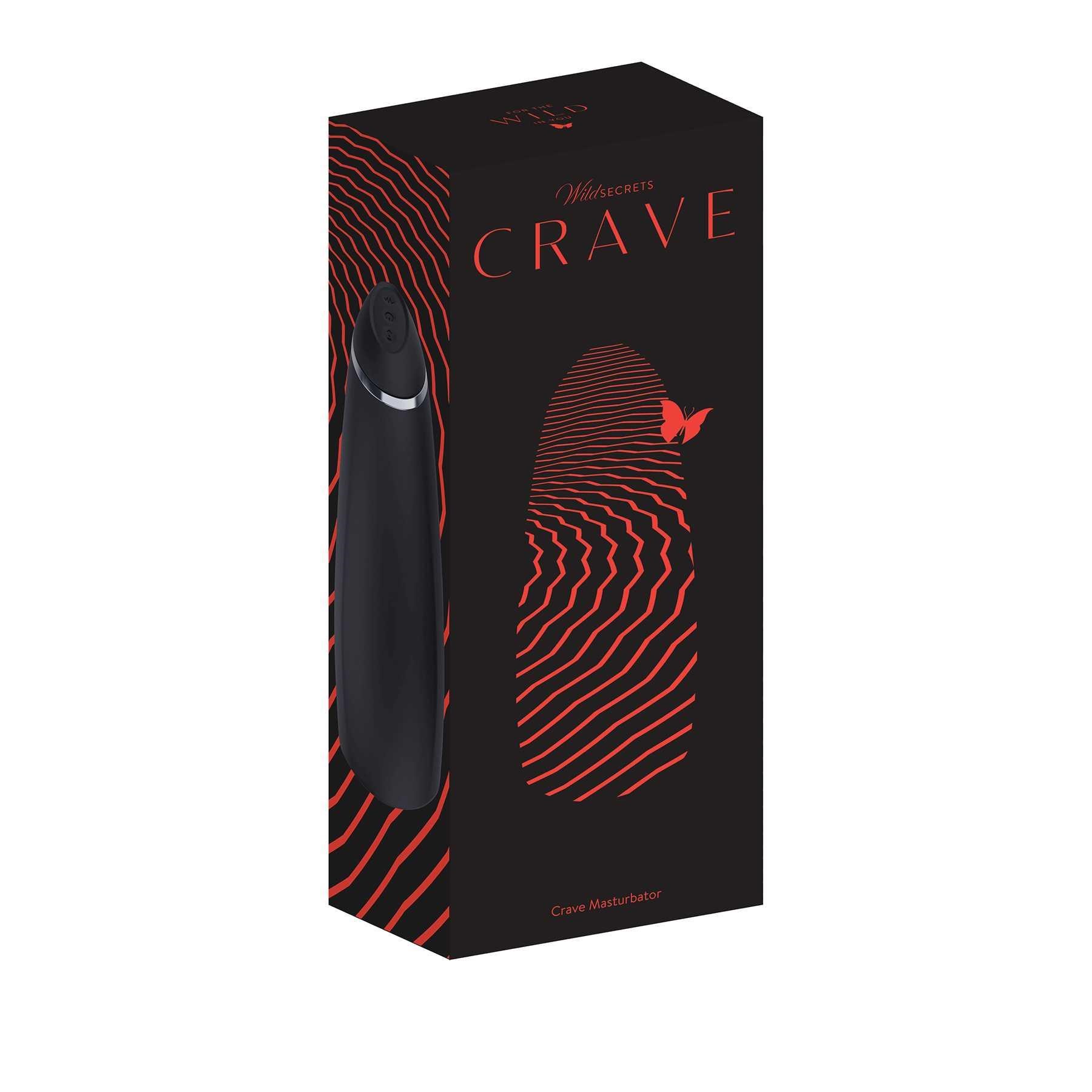 Wild Secrets Crave Thumping & Vibrating Masturbator front box packaging