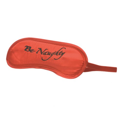 Be Naughty Blindfold Product Shot - Red