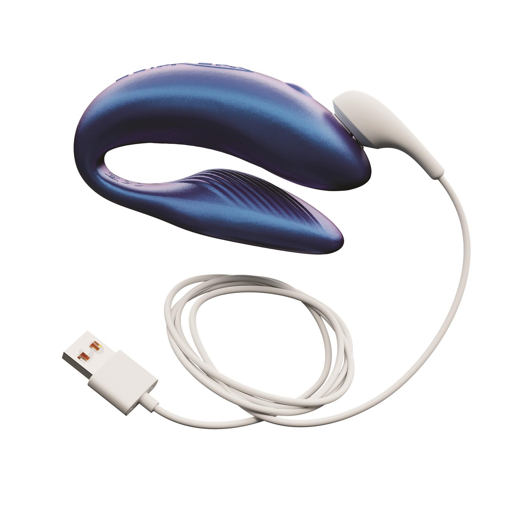 We-Vibe Chorus Couples Massager - Vibe Showing Where Charging Cable is Placed