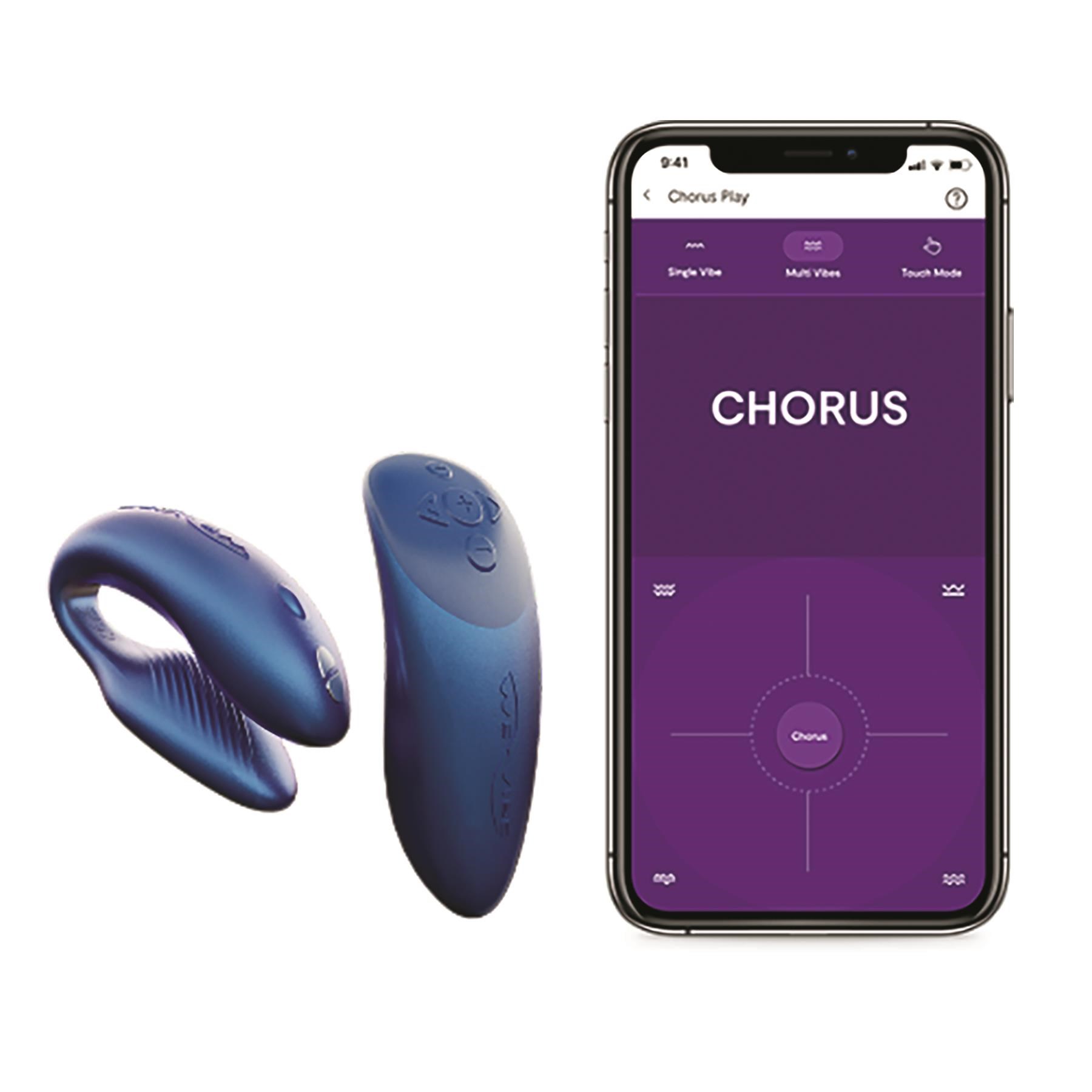 We-Vibe Chorus Couples Massager - Showing Phone with App