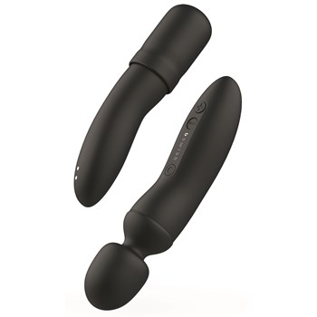 BSwish BThrilled Premium Rechargeable Wand Massager - Showing Top On and Off