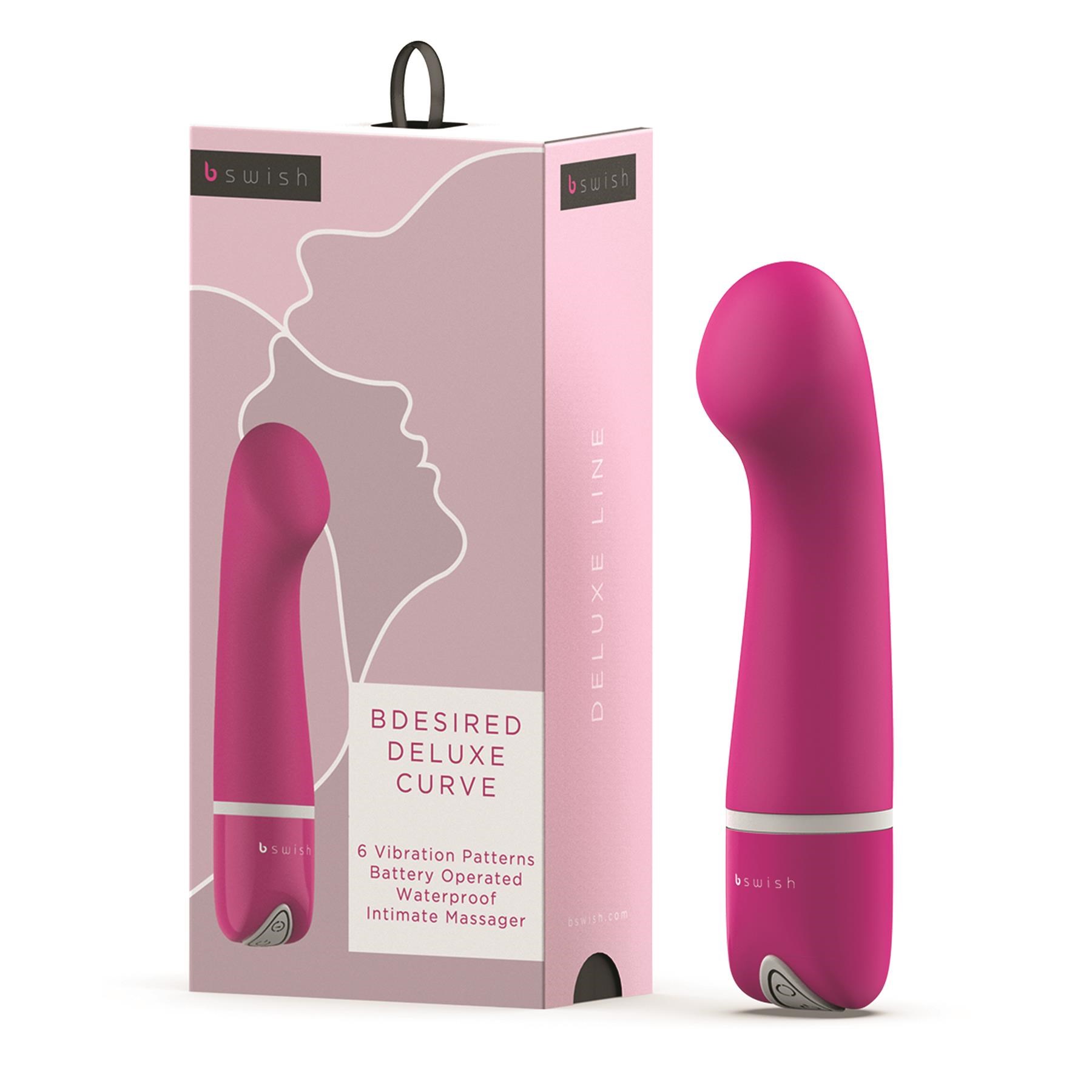BSwish BDesired Deluxe Curve Mini Massager - Product and Packaging