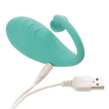 Inya Venus Remote Control Stimulator - Showing Where Charging Cable is Placed in Vibrator