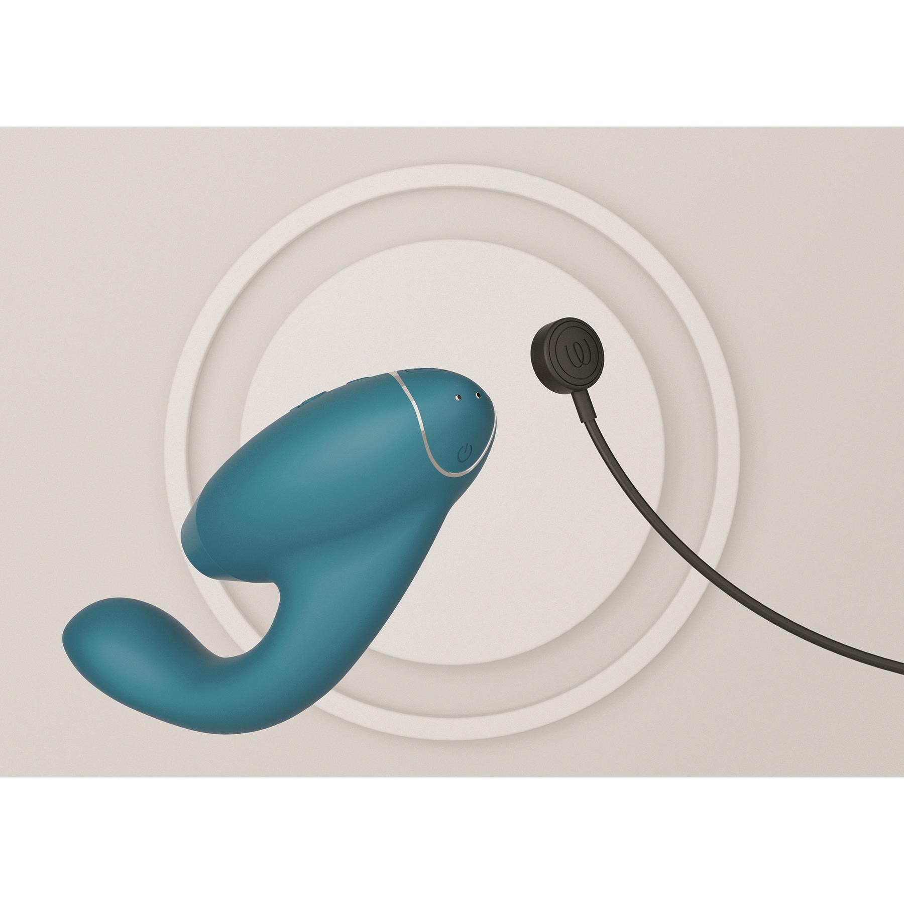 Womanizer Duo 2 Dual Stimulator - Showing Where Charging Cable is Placed