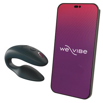 We-Vibe Sync 2 Couples Massager - Product and Phone Showing App