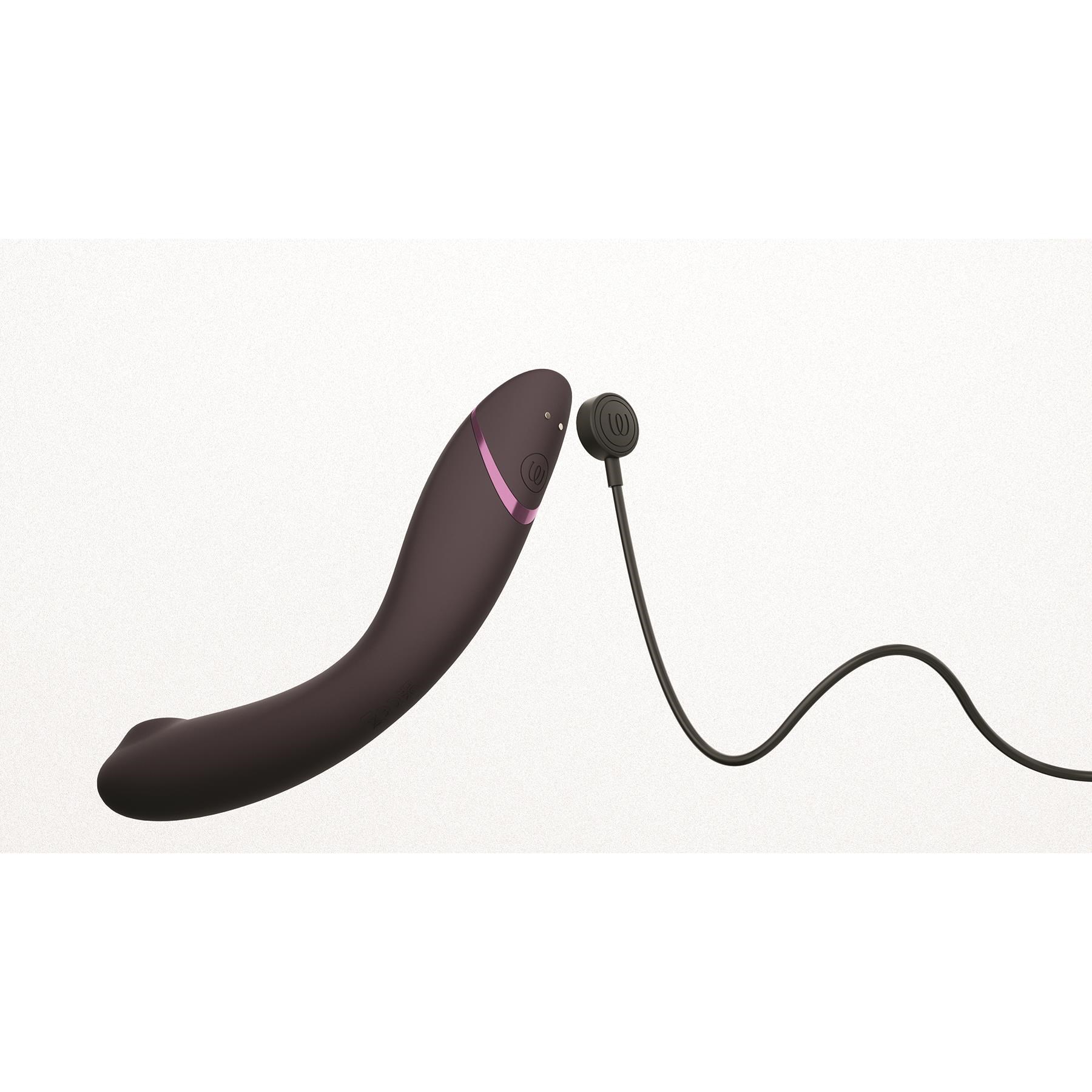 Womanizer OG Air Pleasure G-Spot Massager - Showing Where Charging Cable is Placed
