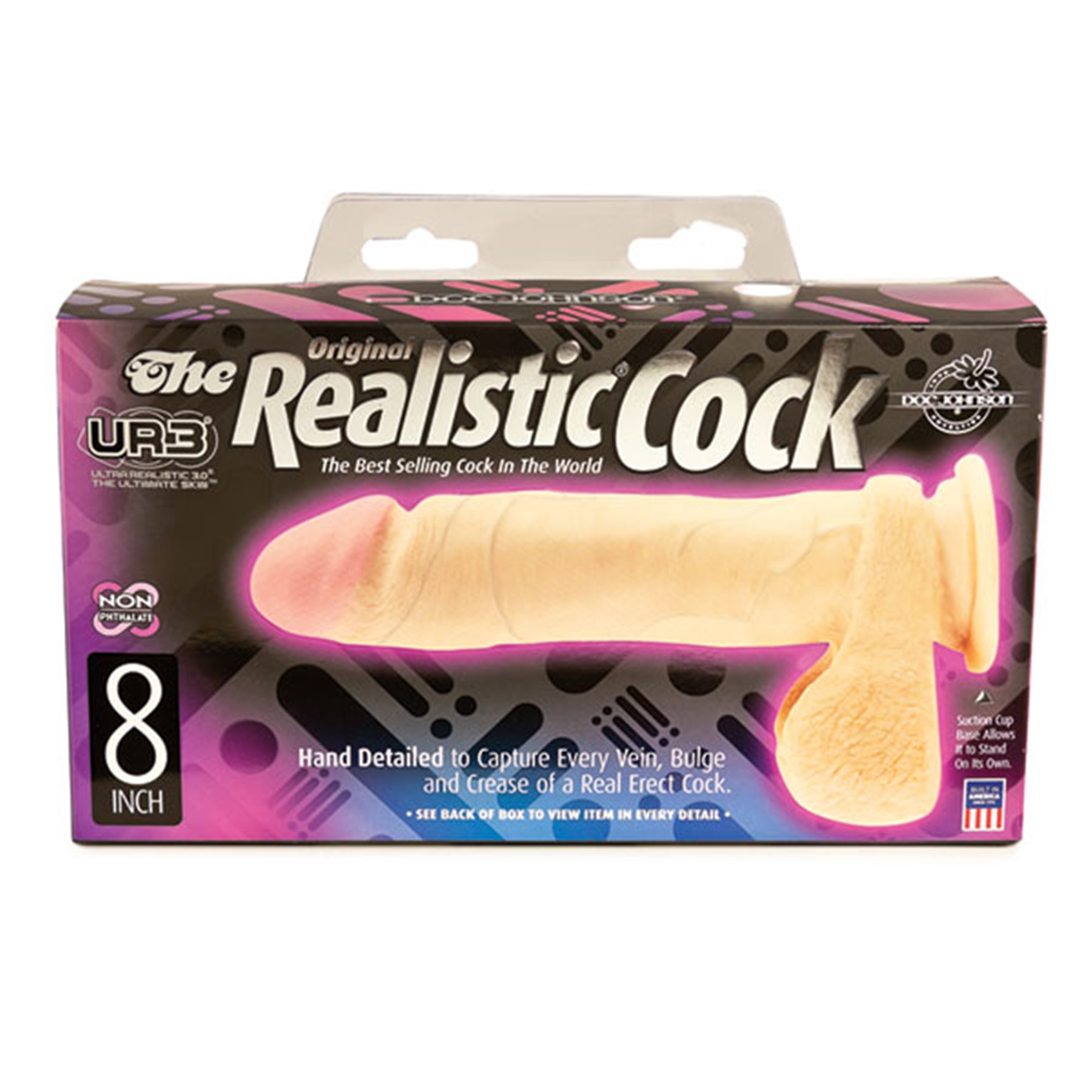 Ultraskin Realistic Dong 8" - front packaging