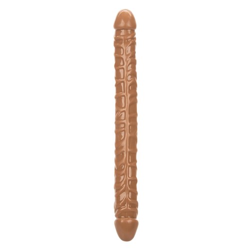 Size Queen 17 Inch Double Dong - Product Shot - Brown