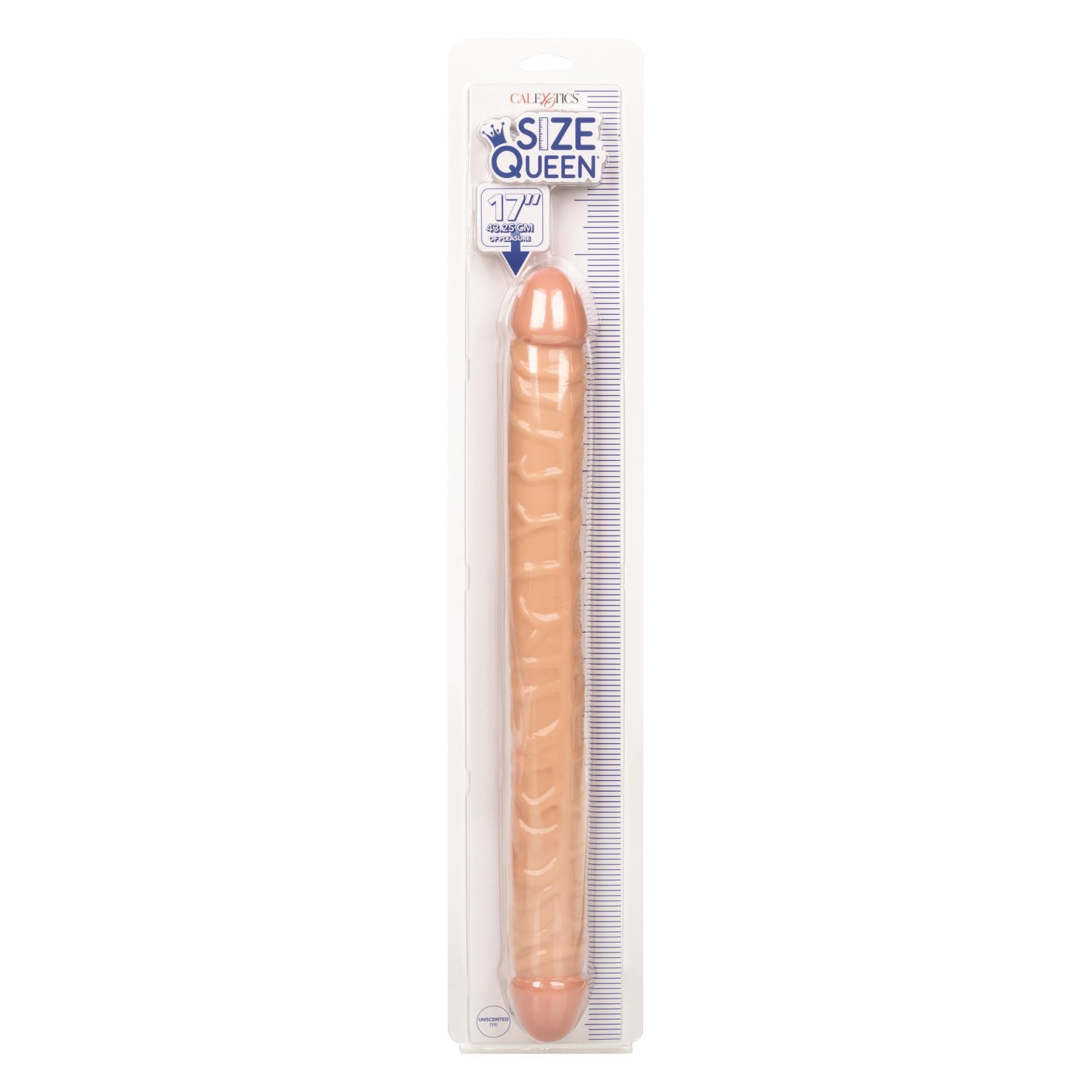 Size Queen 17 Inch Double Dong - Packaging Shot - White