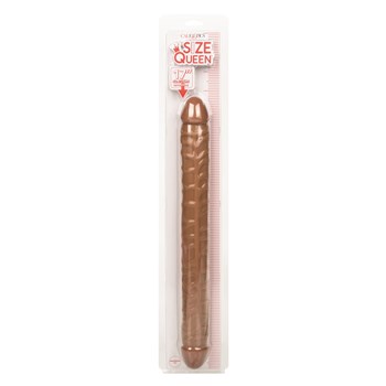Size Queen 17 Inch Double Dong - Packaging Shot - Brown
