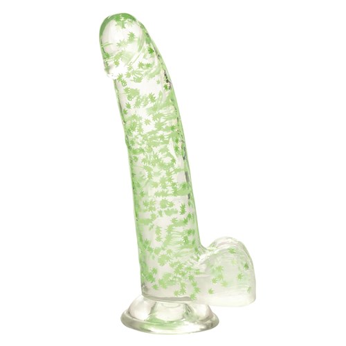 Naughty Bits Leaf Glow In The Dark Dildo - Product Shot #1