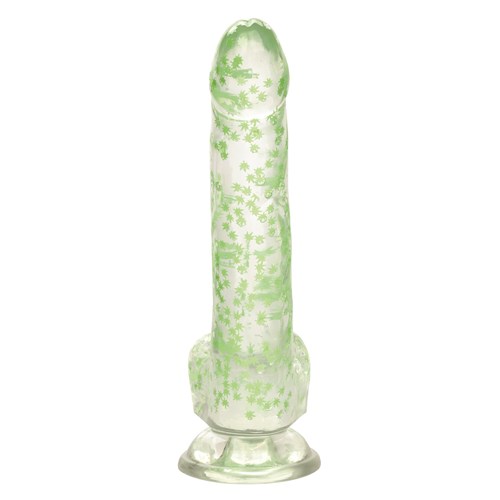 Naughty Bits Leaf Glow In The Dark Dildo - Product Shot #4