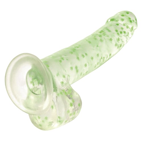 Naughty Bits Leaf Glow In The Dark Dildo - Product Shot #6