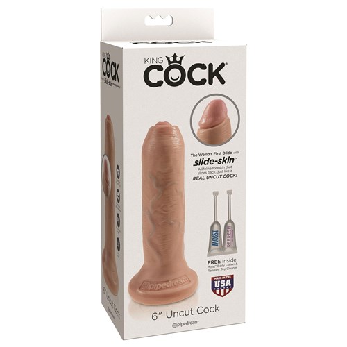 Kingcock 6 Inch Uncut Dildo Package